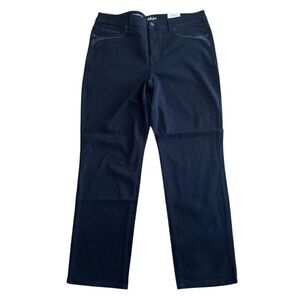 Style & Co Black Straight Leg Jeans Tummy Control Women's Size 14 Short